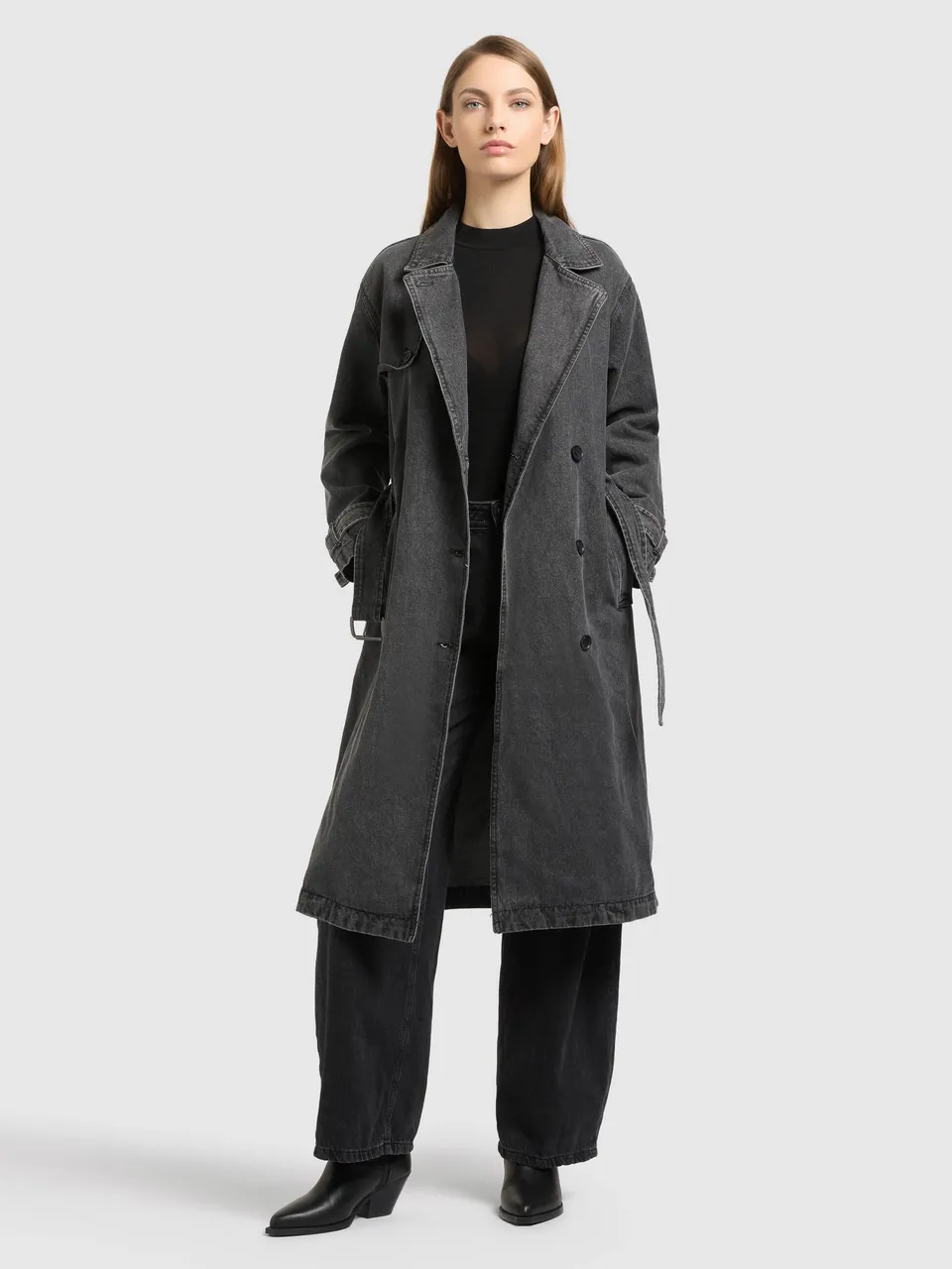 khujo-hera-mantel-dark-grey-damen-jeans-trench-denim-lang image 1