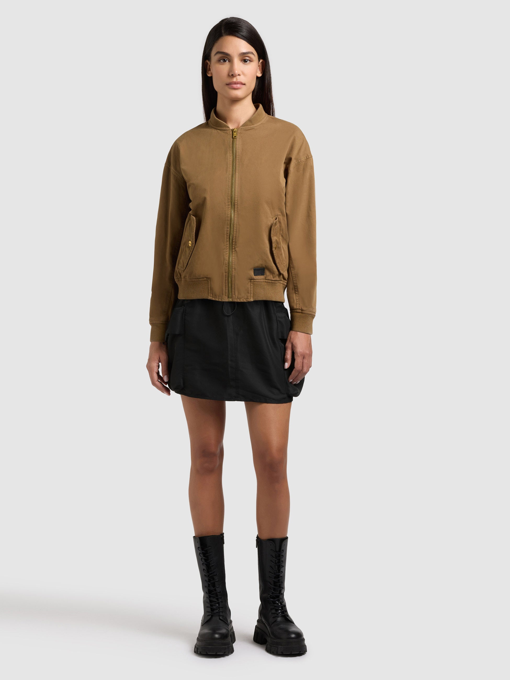 khujo-jacke-inie-canary-green-blouson-baumwoll-twill-regular-fit image 6
