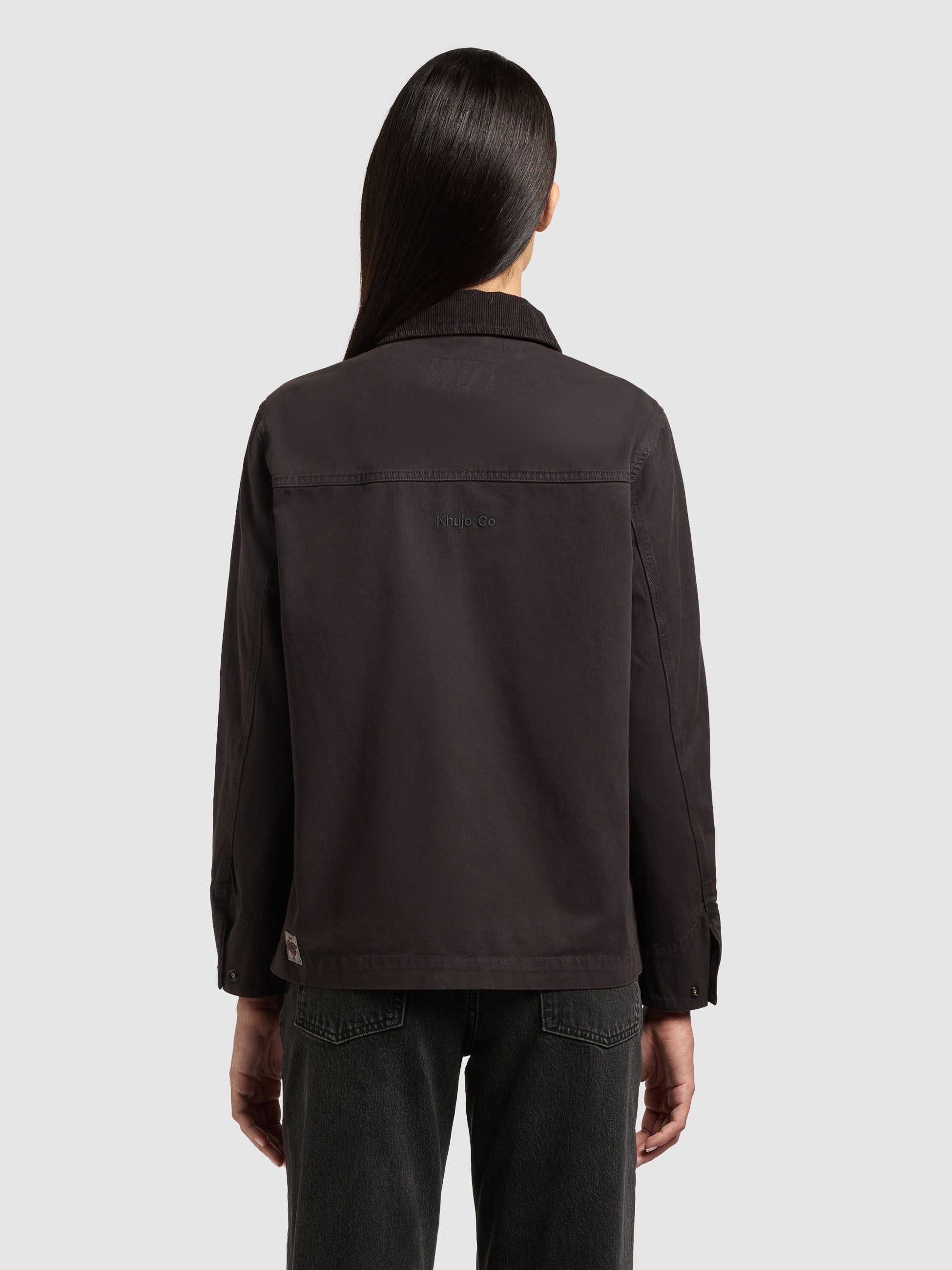 khujo-jacke-suzy-black-damen-fieldjacket-aus-baumwoll-twill image 3
