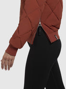 khujo-jacke-ange-rotbraun-stepp-bomberjacke-kurz-regular-fit image 8