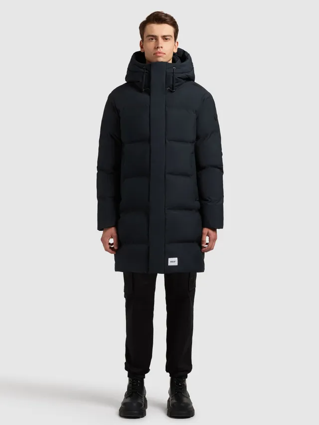 khujo-stank3-damen-coat-port-blue-wattiert-mit-kapuze image 1