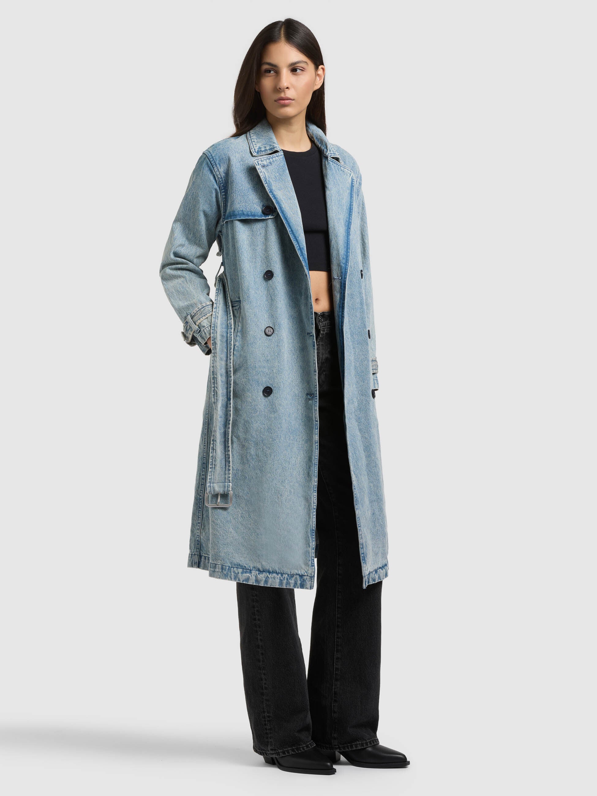 khujo-mantel-hera-light-blue-damen-jeans-trench-aus-baumwoll-denim image 6