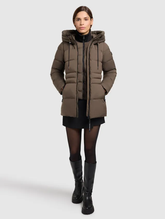 khujo-jacke-matla-damen-steppjacke-dull-green-slim-fit image 1