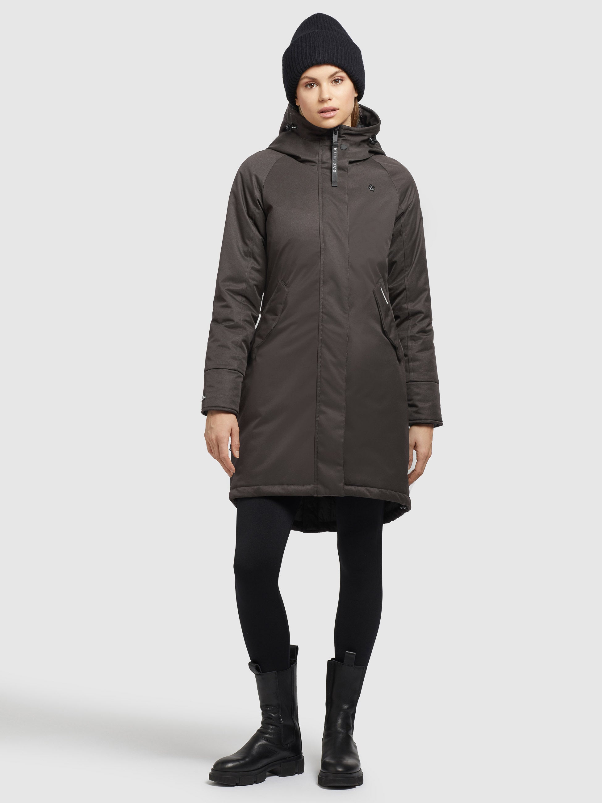 khujo-mantel-laria-dunkelgrau-wintermantel-parka-regular-fit image 5
