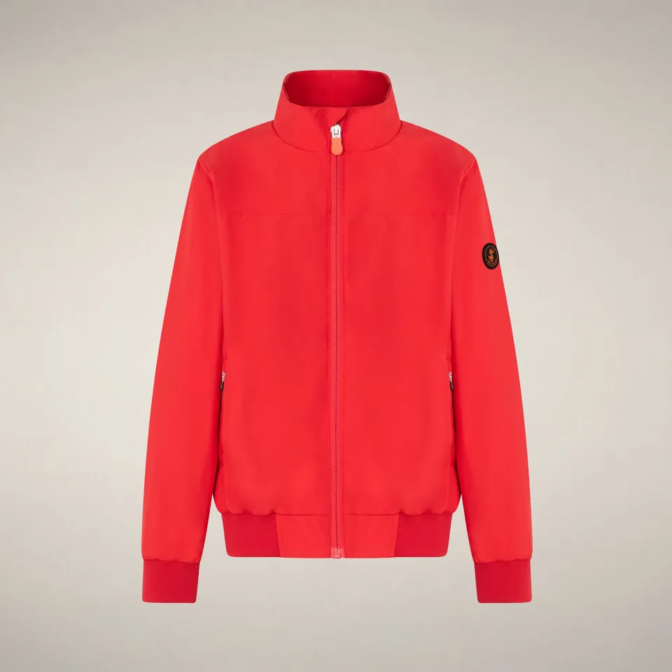 save-the-duck-zel-kinder-windjacke-rot-bandiera image 1