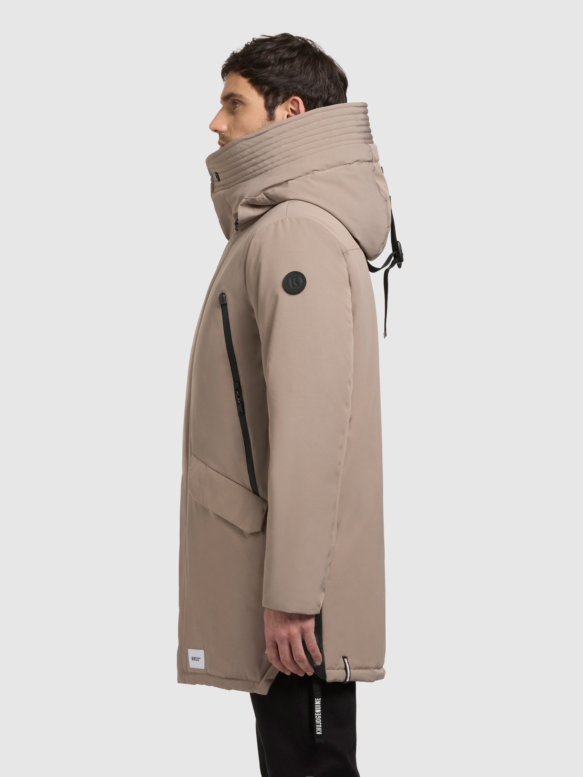 khujo-mantel-larc-graubeige-kurzmantel-parka-mit-kapuze image 5