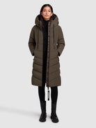 khujo-mantel-mikia2-dark-green-damen-steppmantel-knielang-regular-fit image 2