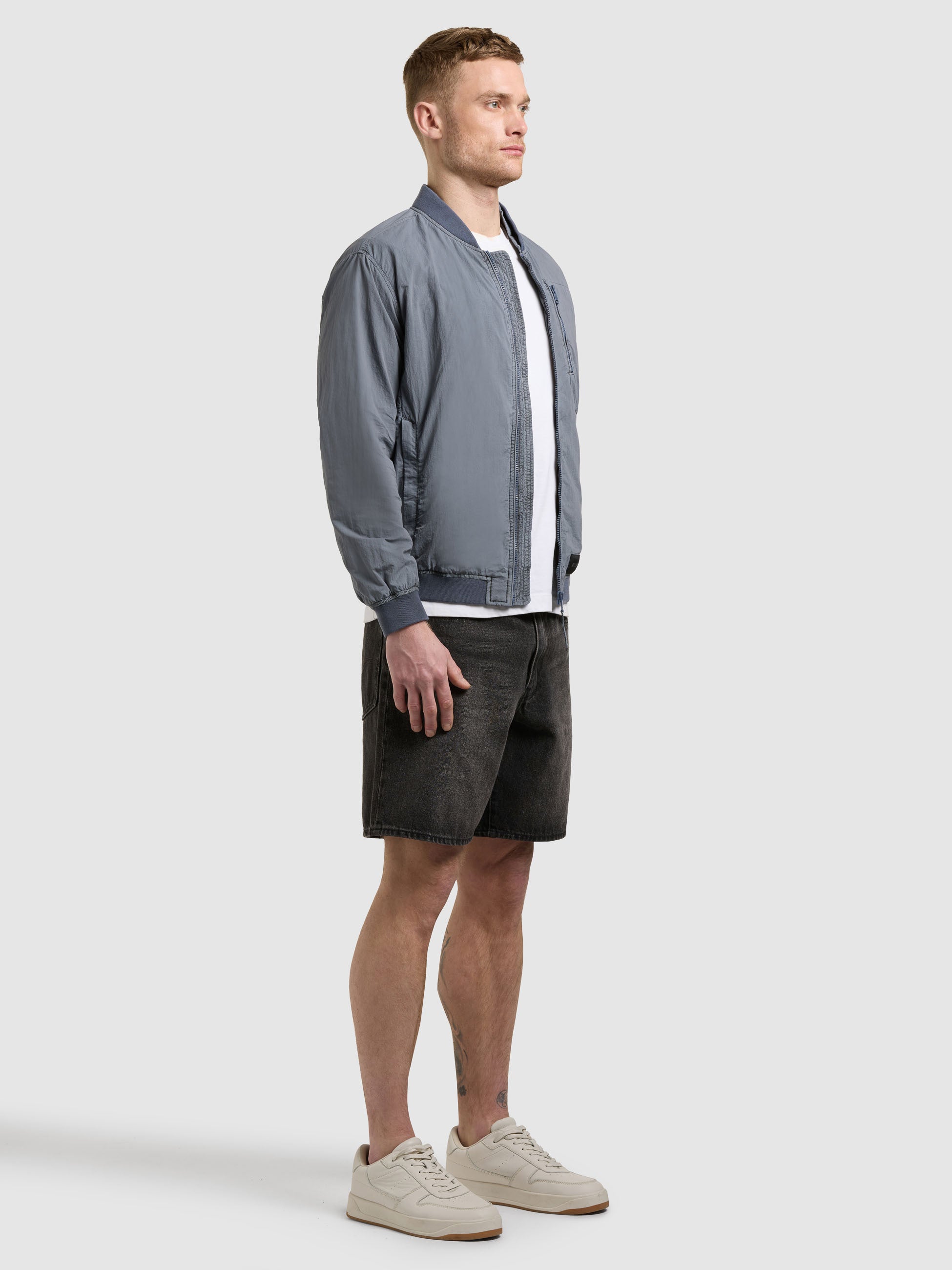 khujo-ibe-blousonjacke-misty-blue-garment-dye image 6