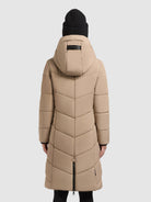 khujo-coat-aribay4-light-damen-steppjacke-light-cookie-beige-lang-mit-strick image 3