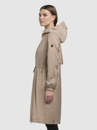 khujo-tuuli-beige-damen-windbreaker-kurzmantel-mit-kapuze image 5