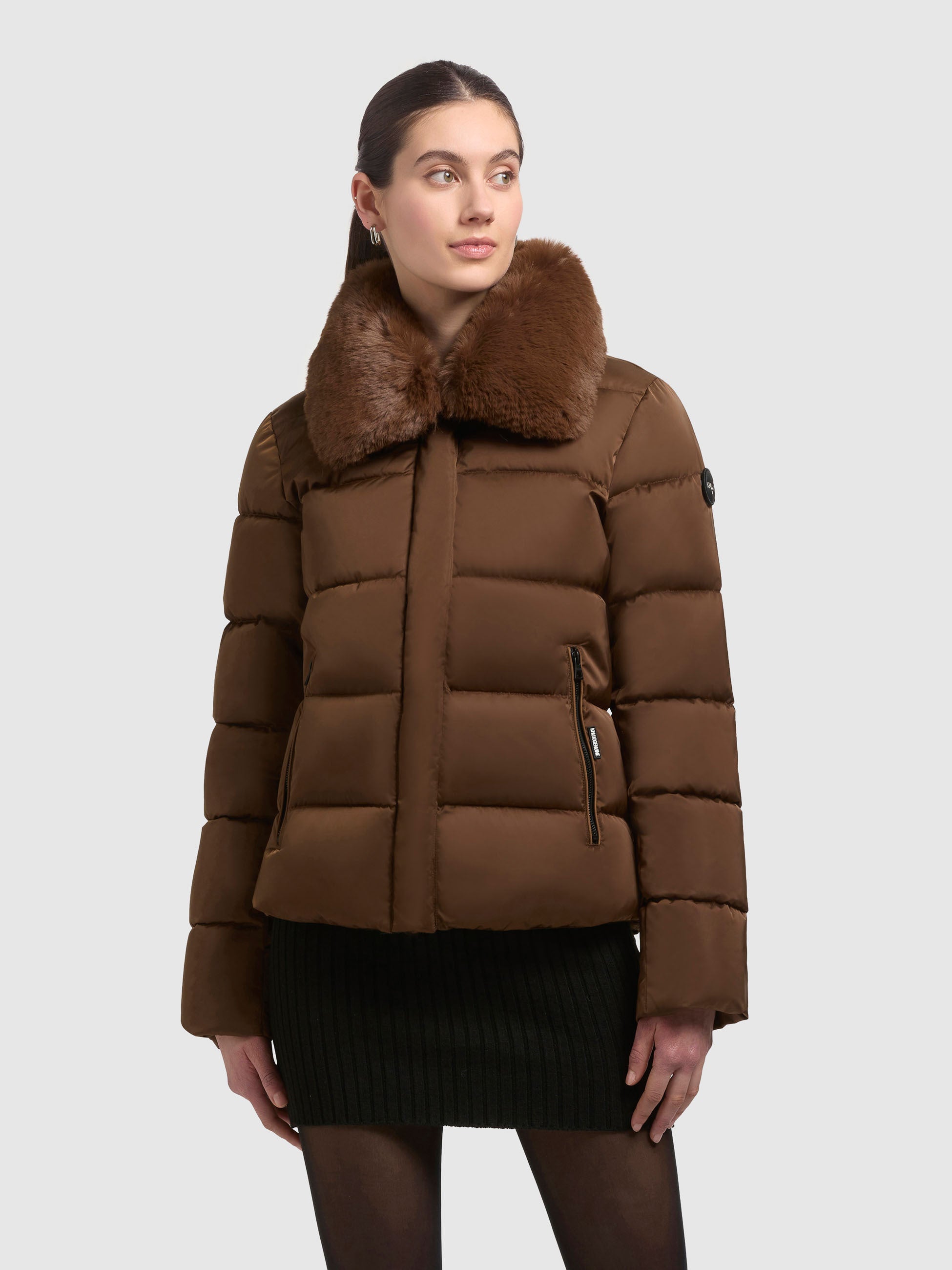 khujo-jacke-clia-copper-brown-steppjacke-damen-mit-fellkragen image 4