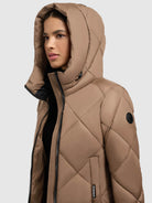 khujo-salia-damen-wintermantel-light-brown-gesteppt-wadenlang image 7