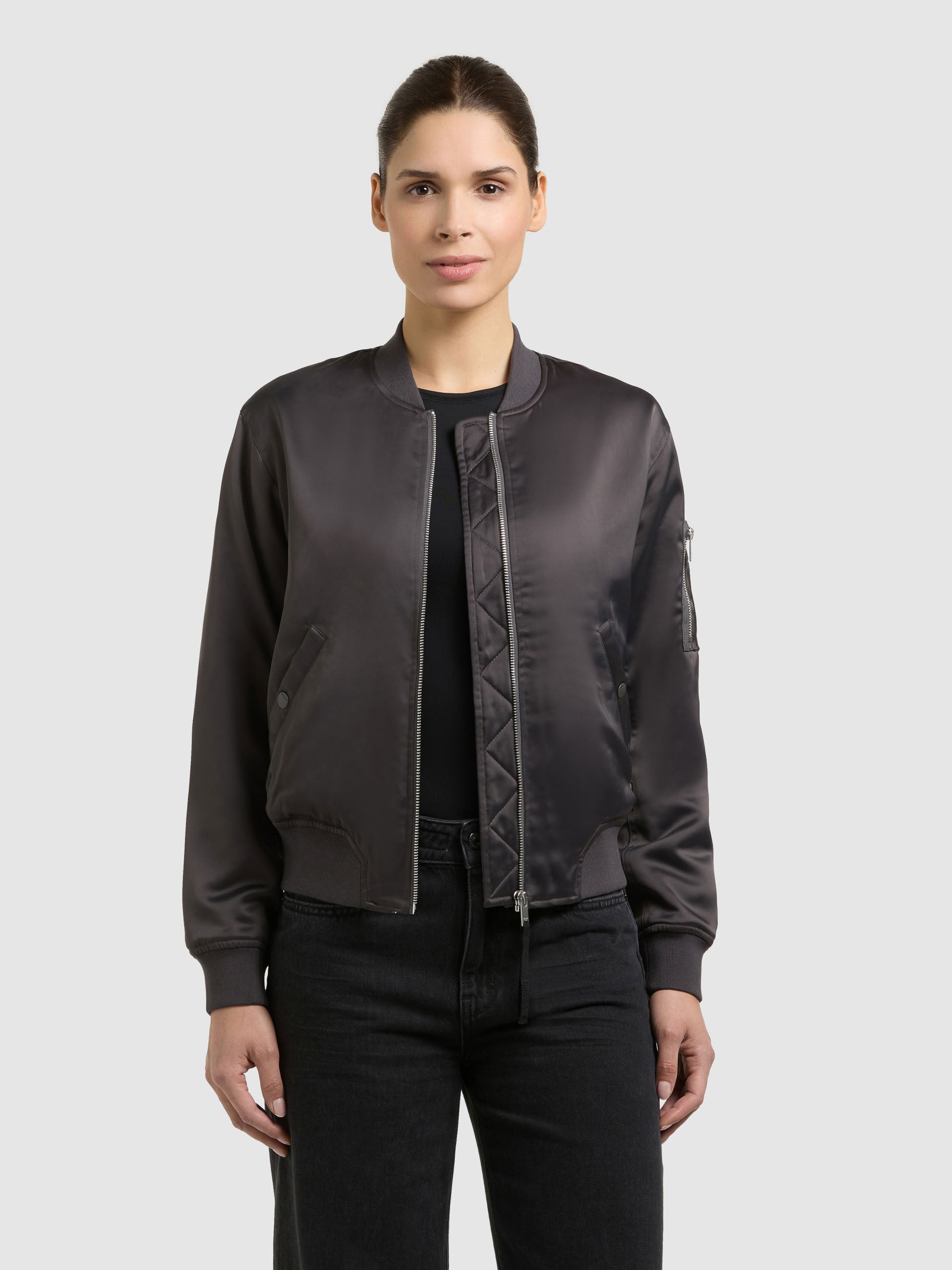 khujo-beth-damen-bomberjacke-slate-grey image 1