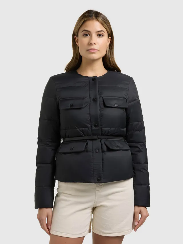 khujo-cinnia-damen-steppjacke-schwarz-mit-g-rtel-regular-fit image 1
