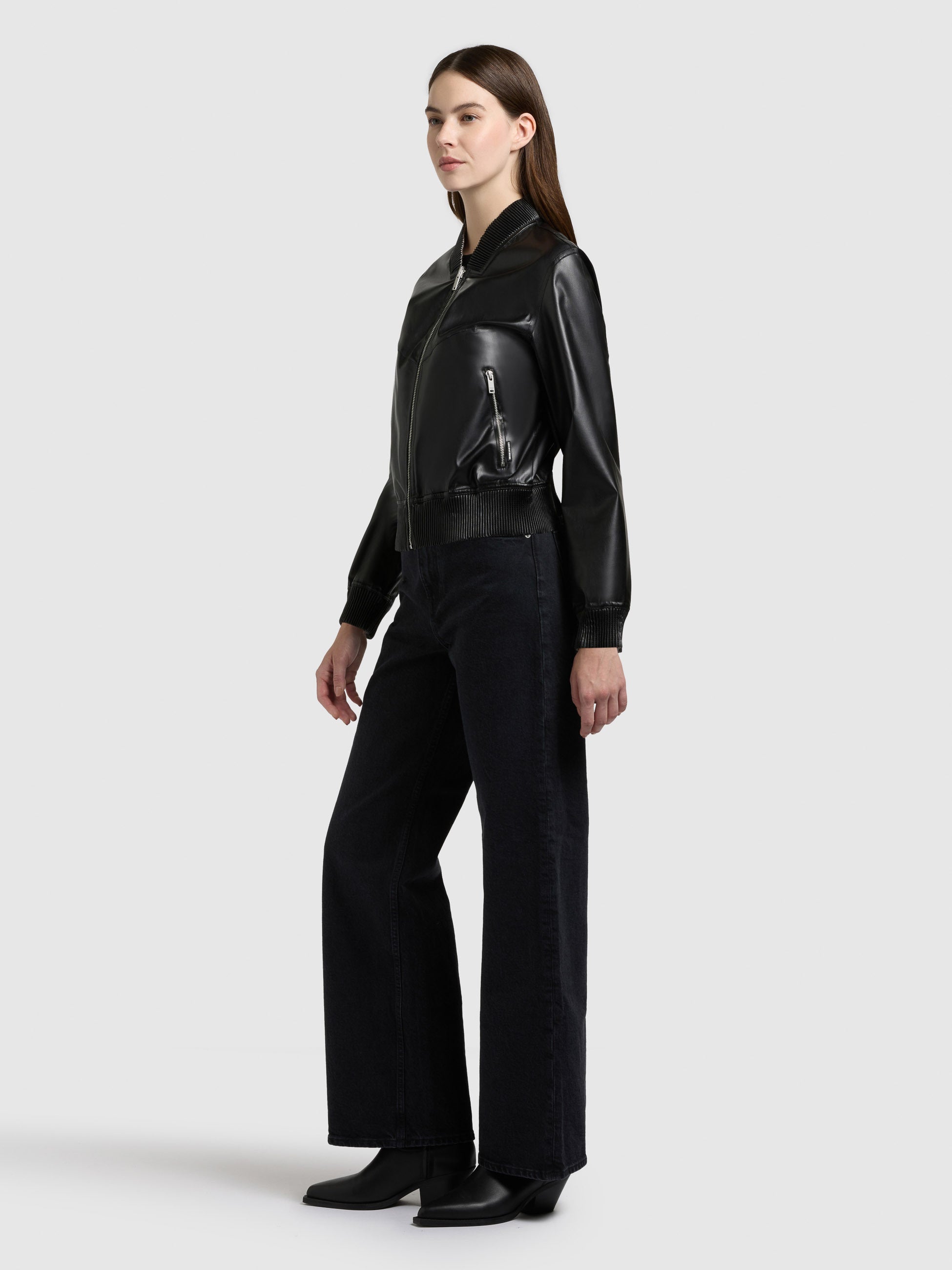 khujo-wendejacke-falena-black-blouson-aus-kunstleder-beidseitig-tragbar image 6