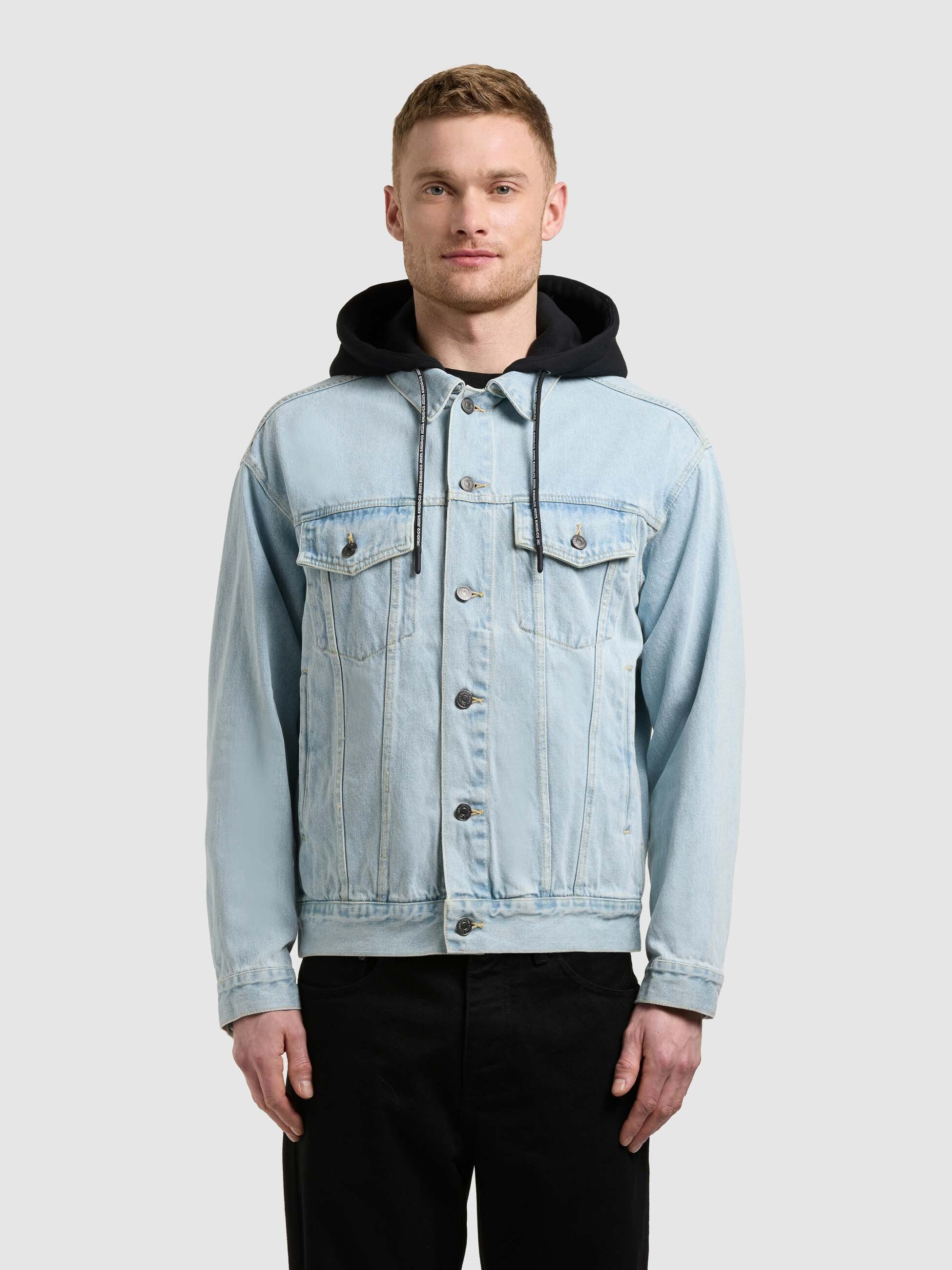 khujo-jacke-jokin-light-blue-jeansjacke-aus-baumwoll-denim-mit-kapuze image 4