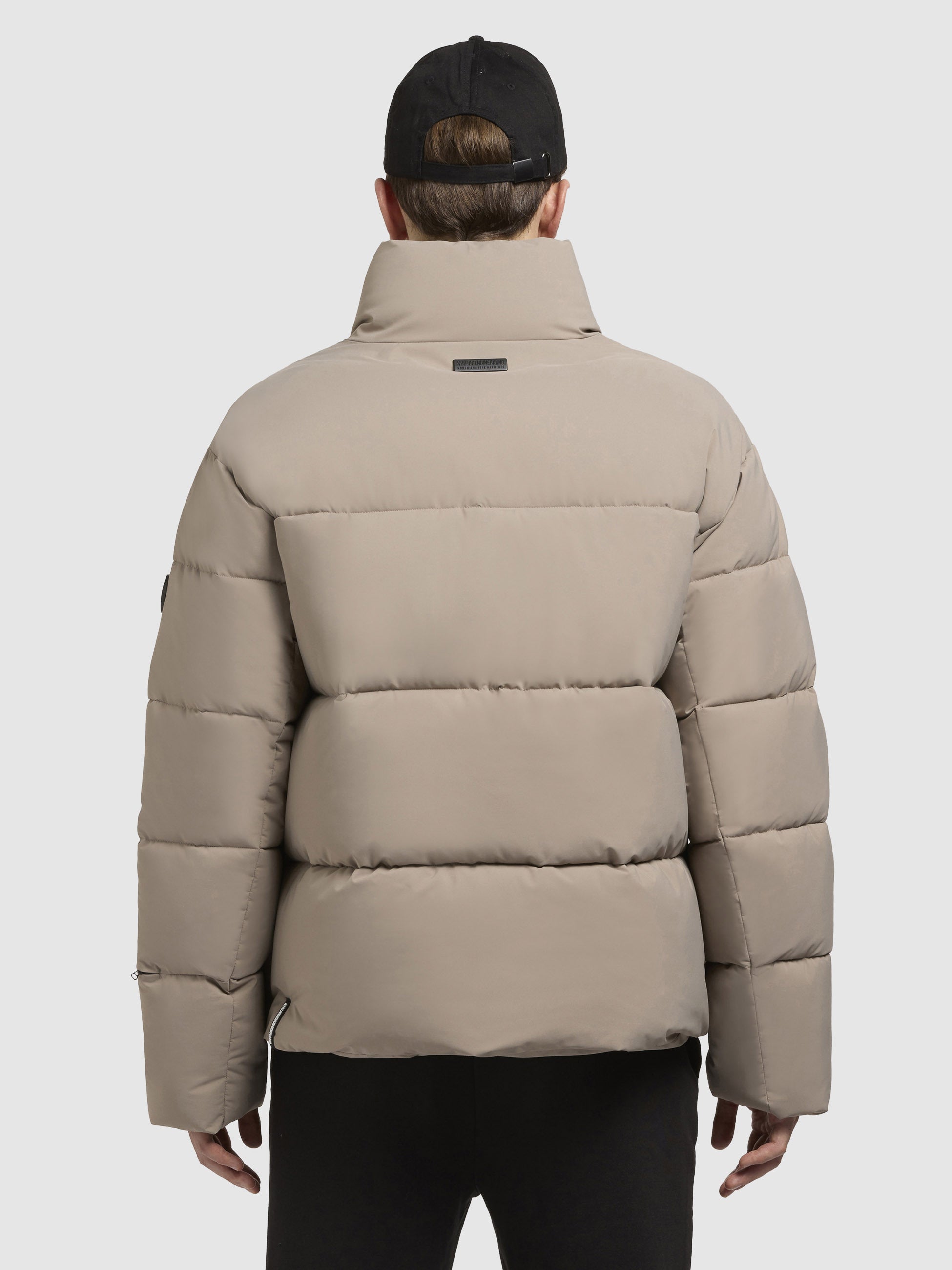 khujo-dungh-matt-steppjacke-graubeige-h-ftlang-loose-fit image 3