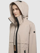 khujo-narin-damen-mantel-beige-sommerparka-regular-fit image 7