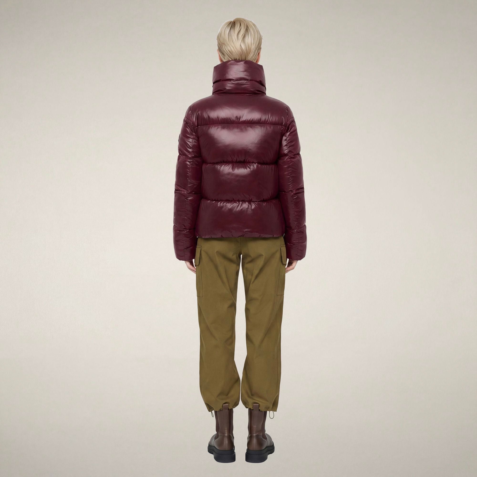 save-the-duck-isla-damen-steppjacke-laqu-bordeaux image 2