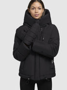 khujo-jacket-peeke-black-winterjacke-wattiert-mit-handschuhen image 8