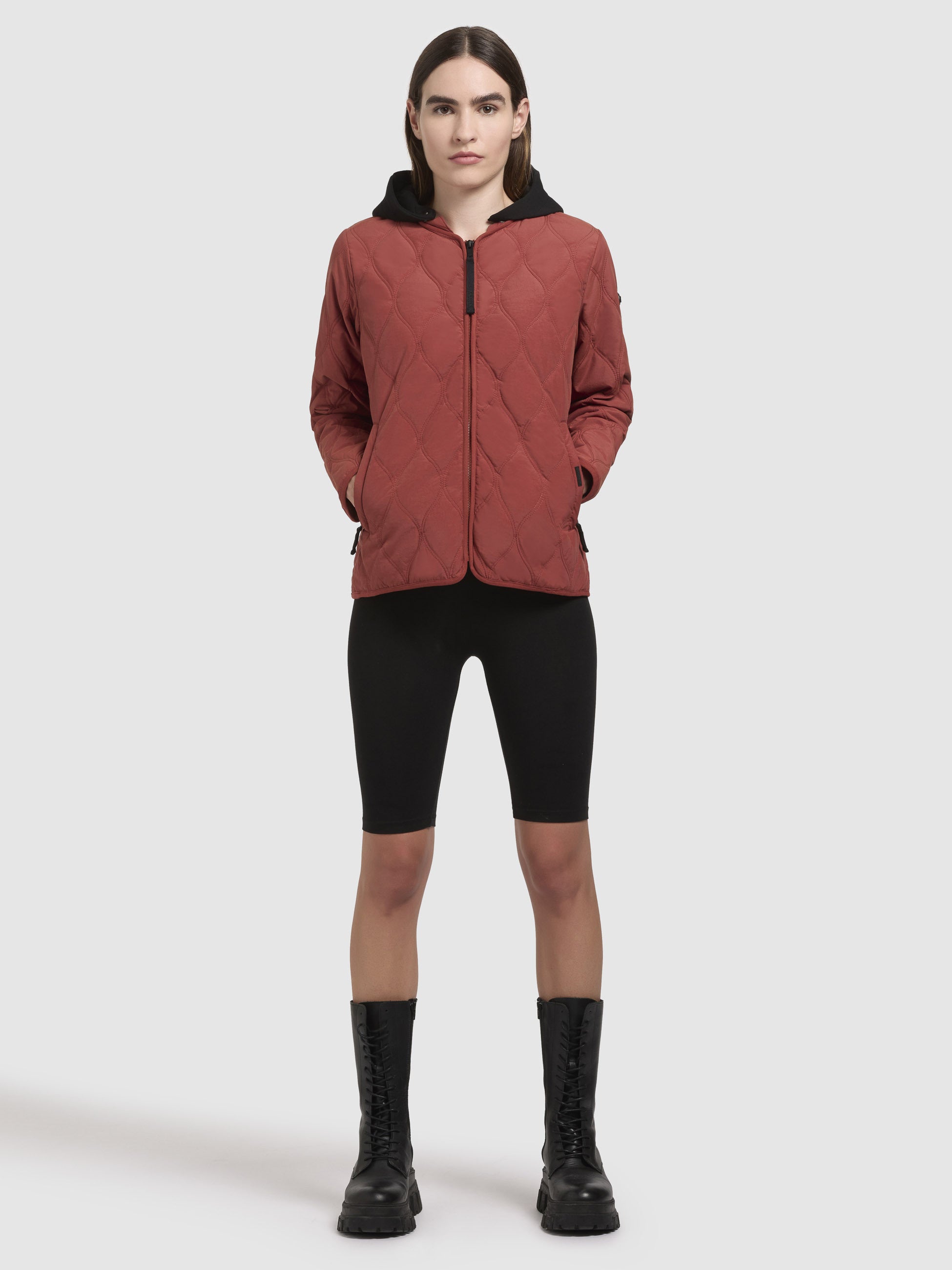 khujo-malar-damen-jacke-rotbraun-h-ftlang-bomber image 6