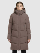 khujo-mantel-graya-dunkel-taupe-regular-fit-kurzmantel-mit-kapuze image 4