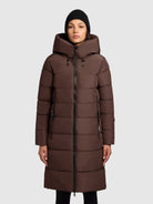 khujo-mantel-jilias5-damen-steppmantel-dark-brown-mit-kapuze image 4