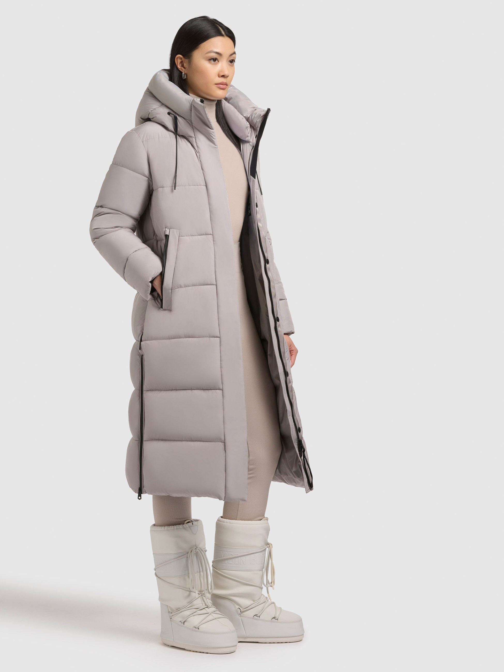 khujo-mantel-velia-blizzard-grey-damen-wattierter-steppmantel-lang image 6