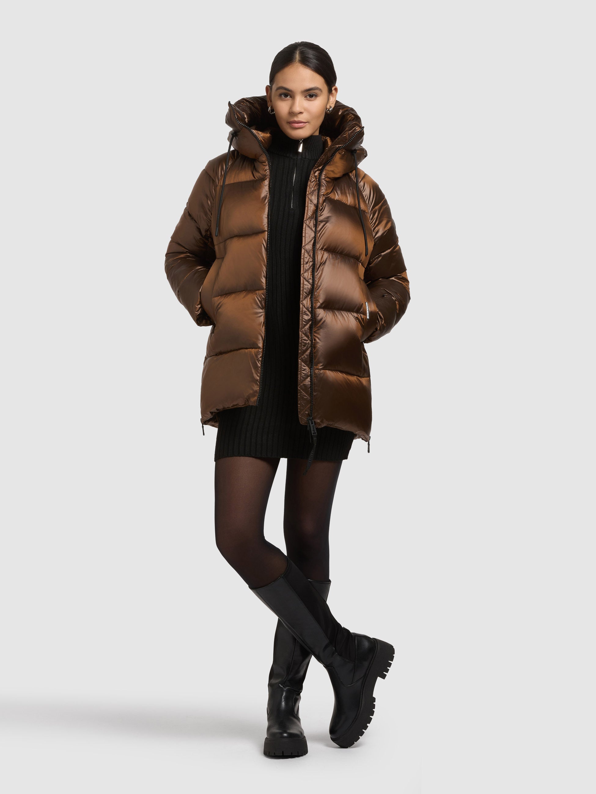 khujo-jacke-cara-copper-brown-gl-nzende-steppjacke-damen-h-ftlang image 6