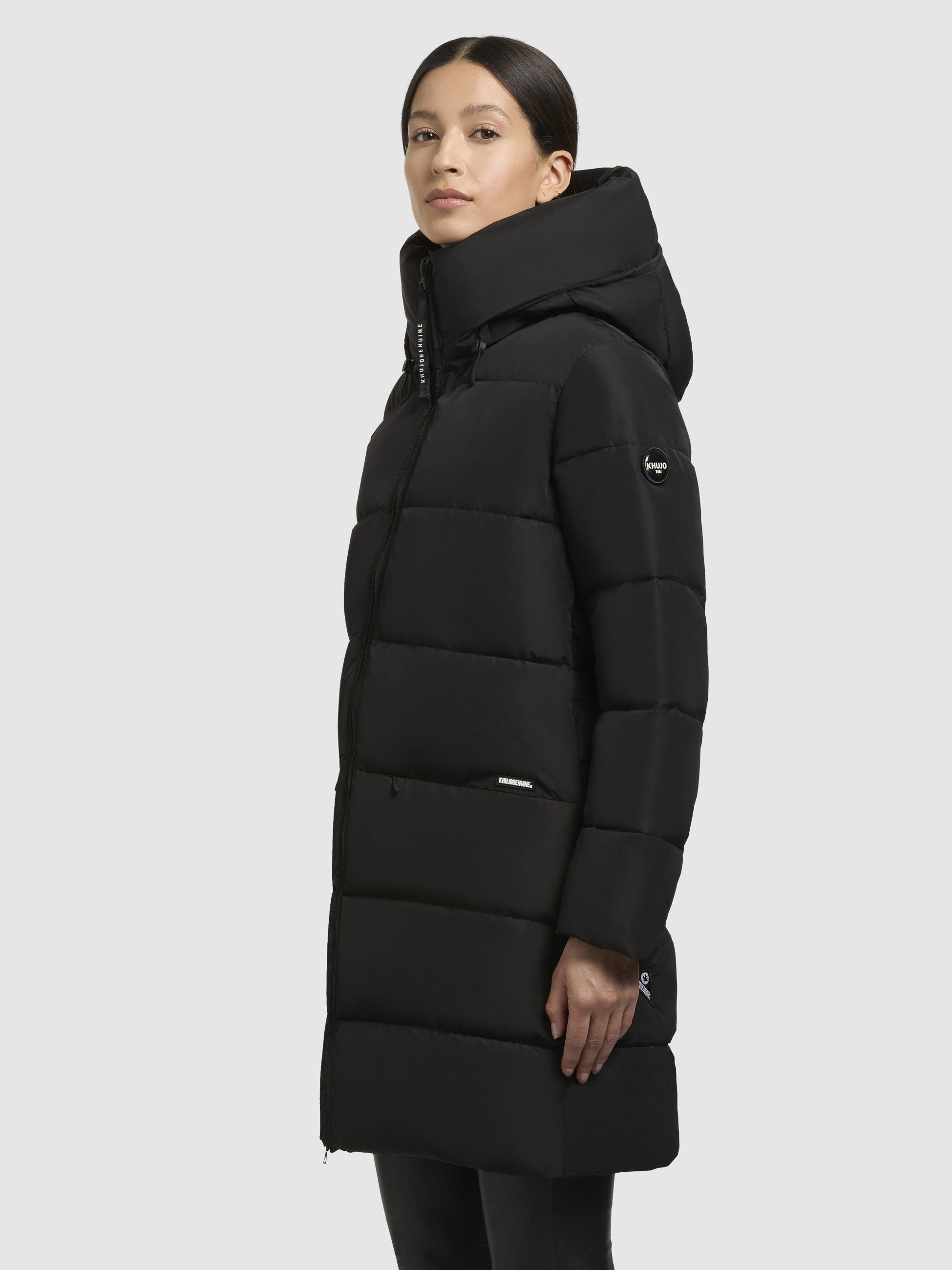 khujo-mantel-phia-schwarz-warmer-loose-fit-wintermantel-damen image 5