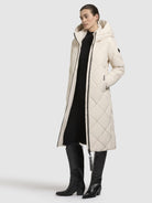 khujo-coat-elow-damen-steppmantel-cream-white-knielang-regular-fit image 2