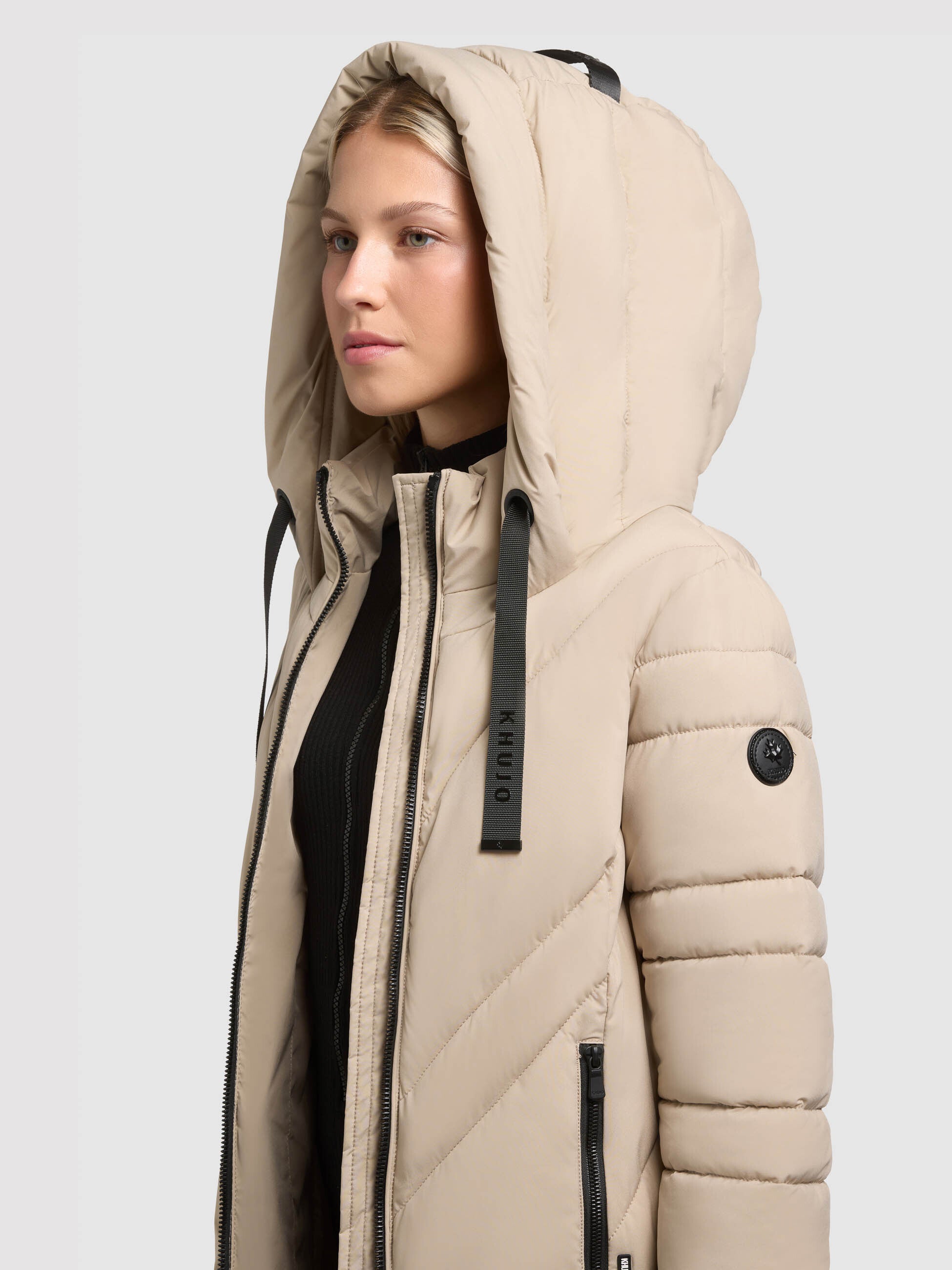 khujo-mantel-bibb-macaroon-beige-gesteppter-kurzmantel-damen-mit-kapuze image 6