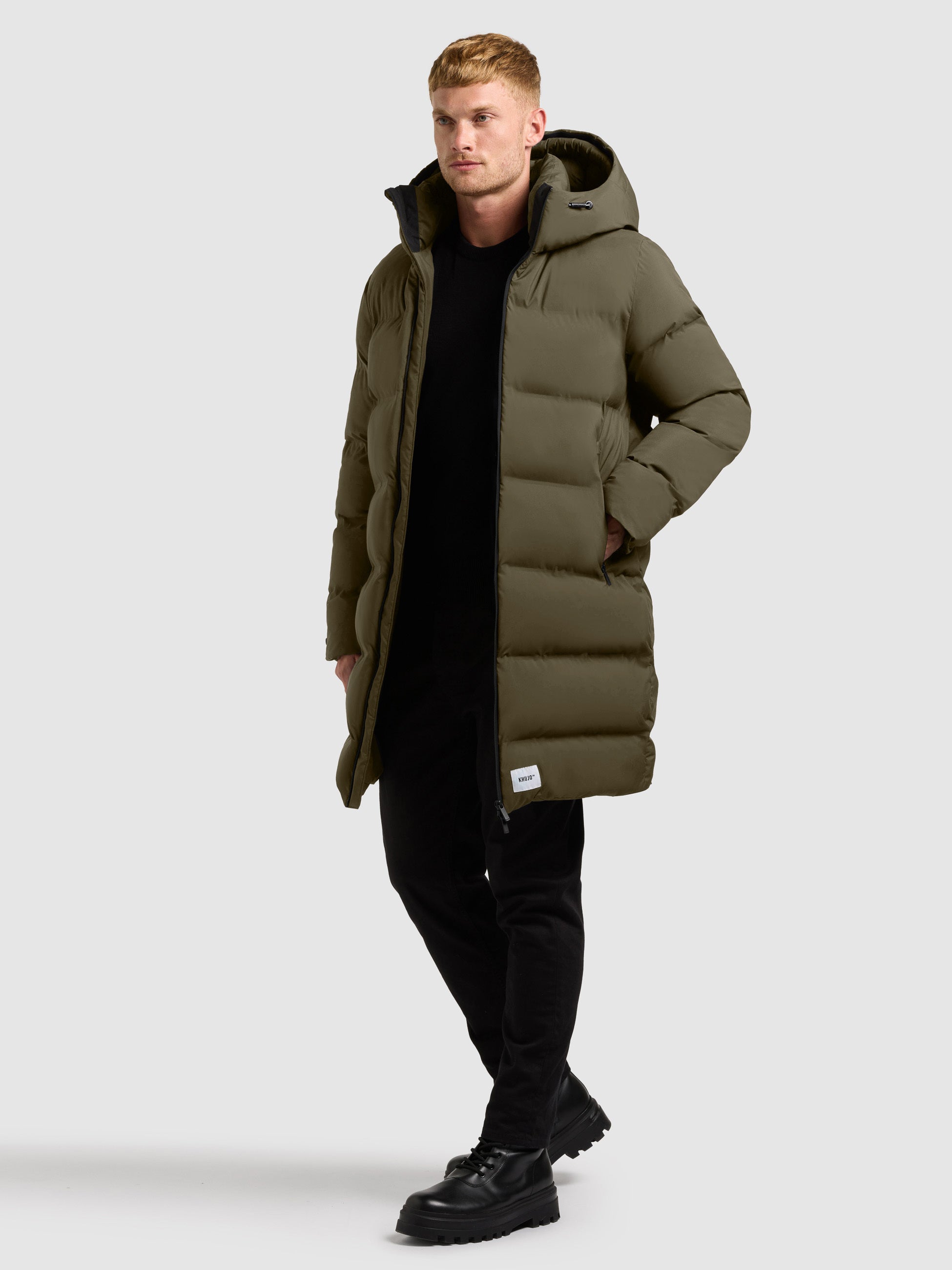 khujo-coat-caius3-light-moss-green-steppmantel-mit-kapuze-damen image 1