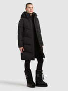 khujo-mantel-graya2-black-knielanger-damen-steppmantel image 6