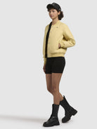 khujo-crystal-bomberjacke-yellow-damen-stepp-bomber-h-ftlang image 2