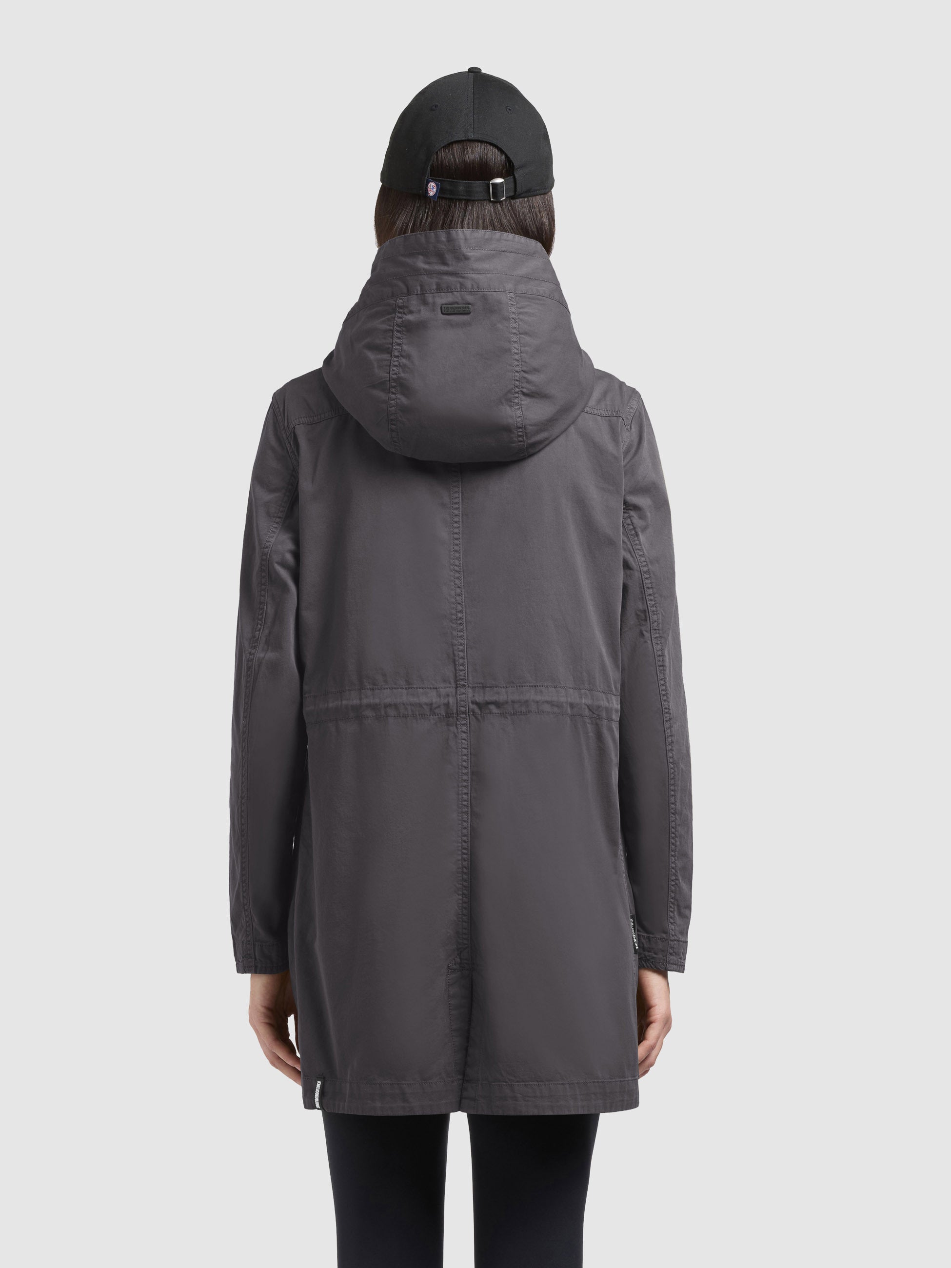 khujo-mantel-nika-slate-grey-damen-parka-mantel-regular-fit-aus-baumwoll-twill image 3