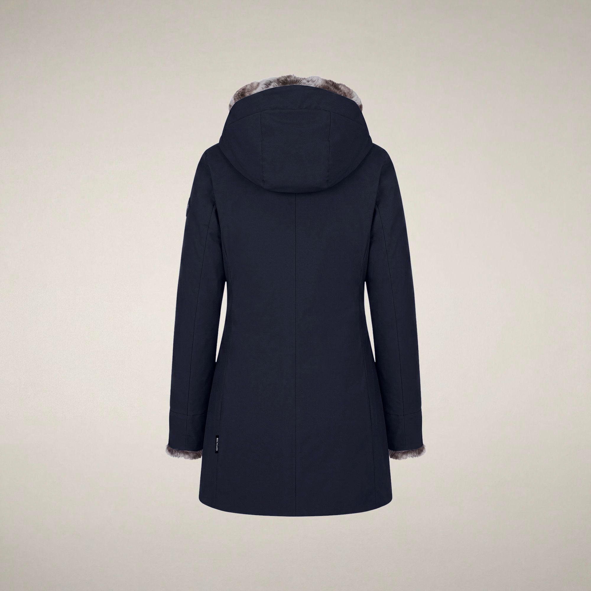 save-the-duck-samantah-damen-winterparka-arctic-blu-nero image 4