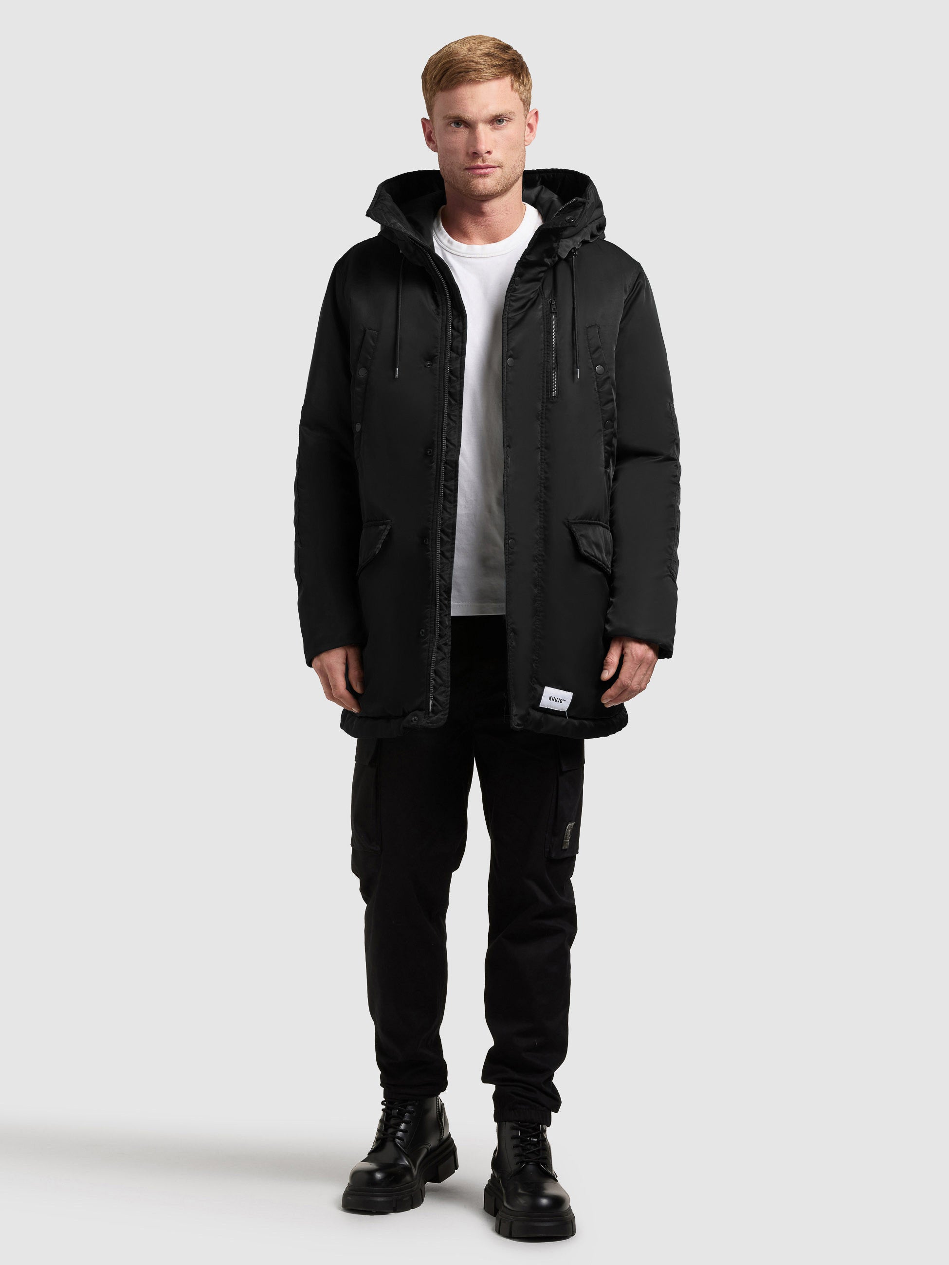 khujo-mantel-pakpao-black-damen-parka-loose-fit image 1