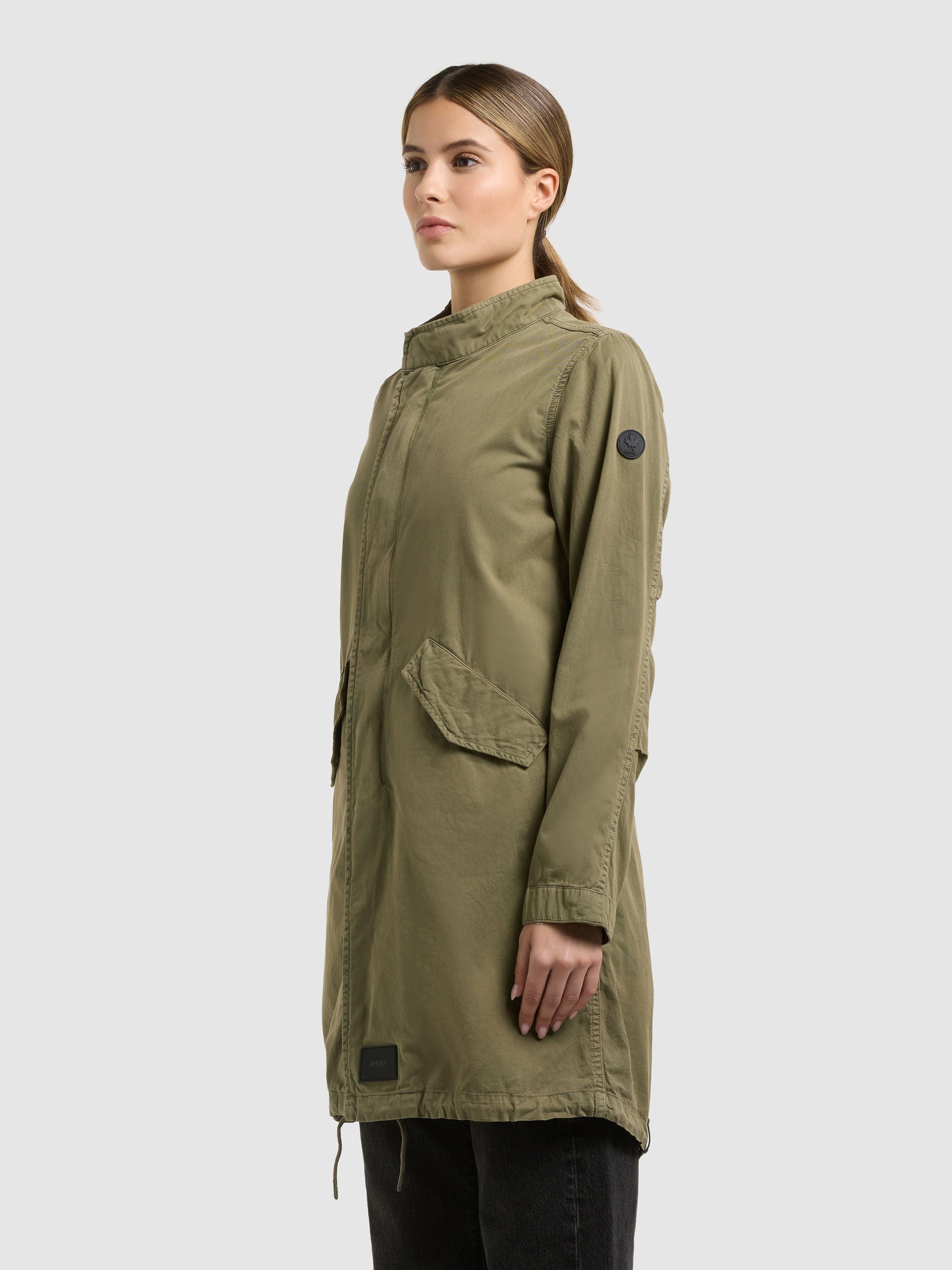 khujo-theres-parka-mantel-damen-olive-regular-fit image 5