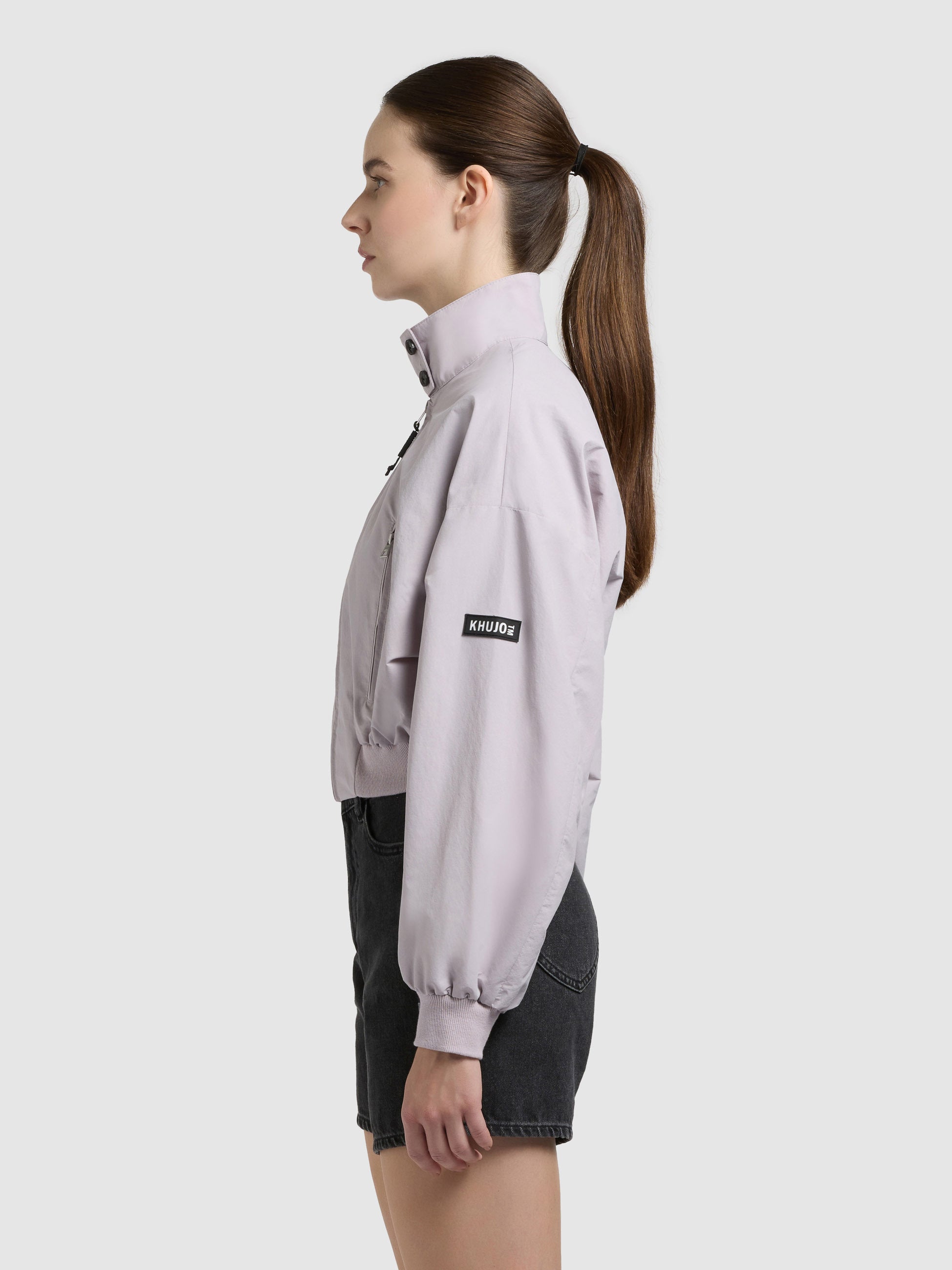 khujo-jacke-marta-with-bag-raindrops-lilac-kurzer-blouson-mit-tasche image 5