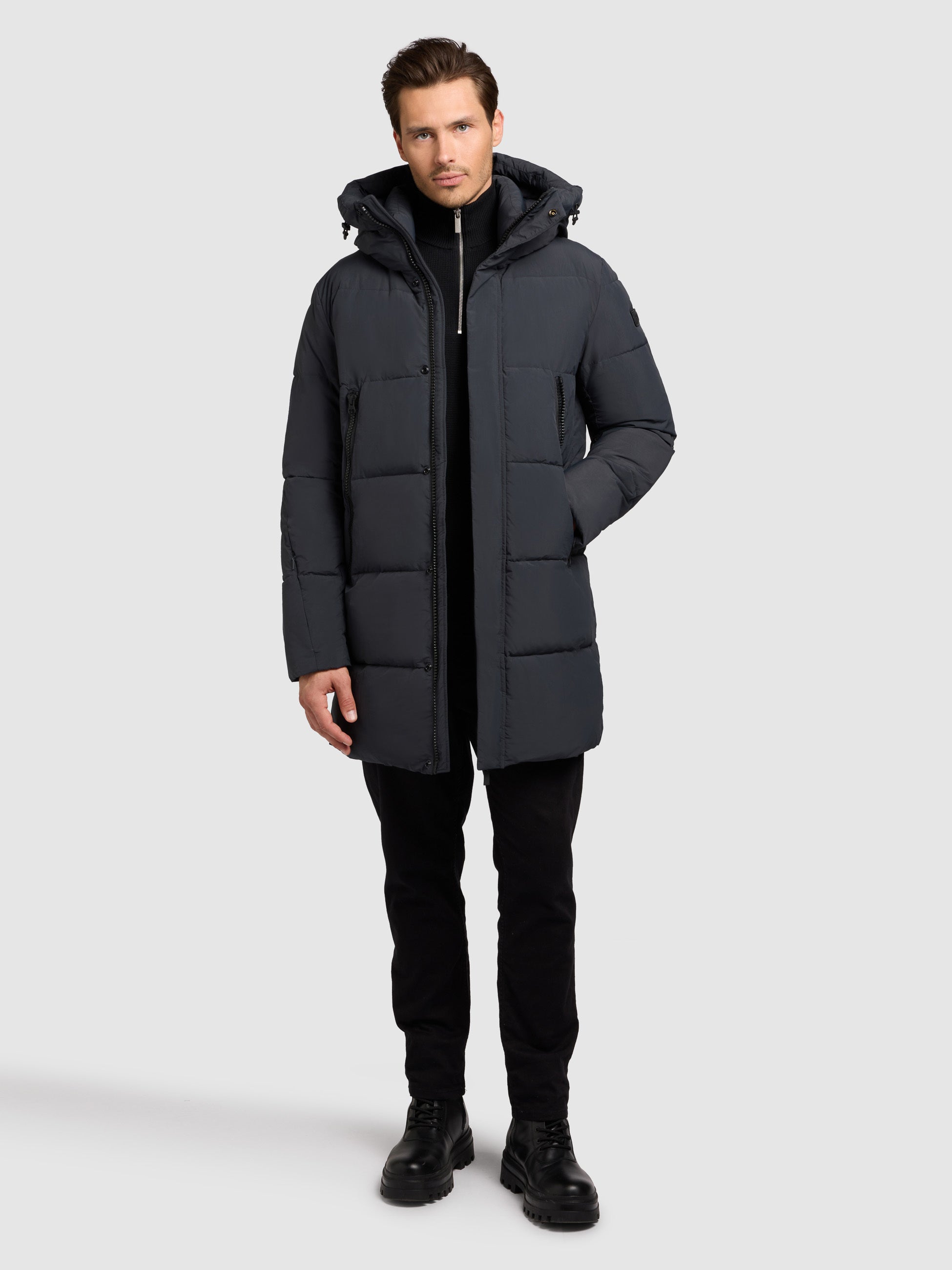 khujo-coat-hudson-obrage-gray-wattierter-damen-steppmantel-mit-rucksacktr-gern image 1