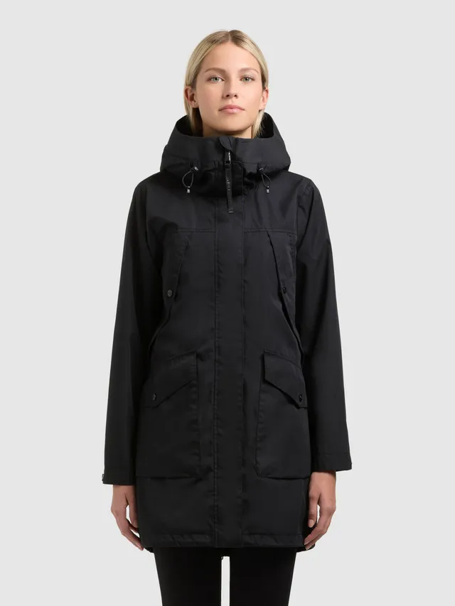 khujo-mantel-agev-black-bergangsparka-aus-baumwoll-mix-regular-fit image 1