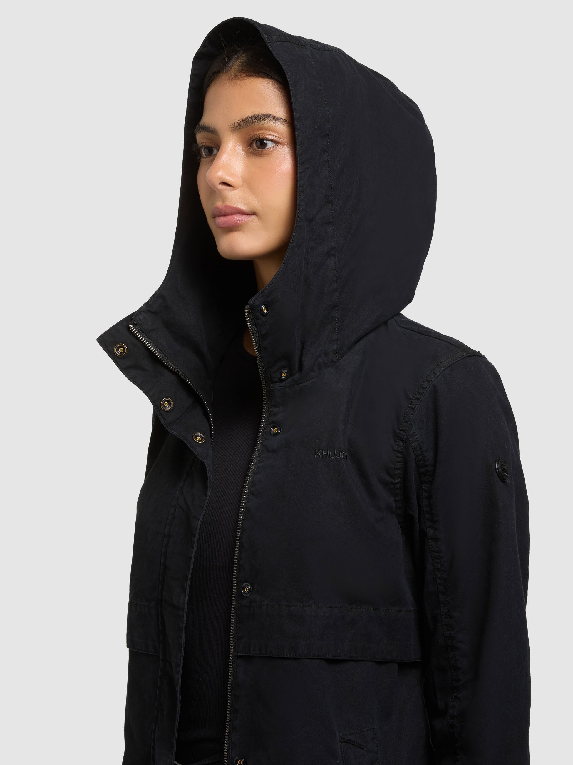 khujo-brava-kapuzenjacke-black-black-slim-fit-sommerjacke image 7