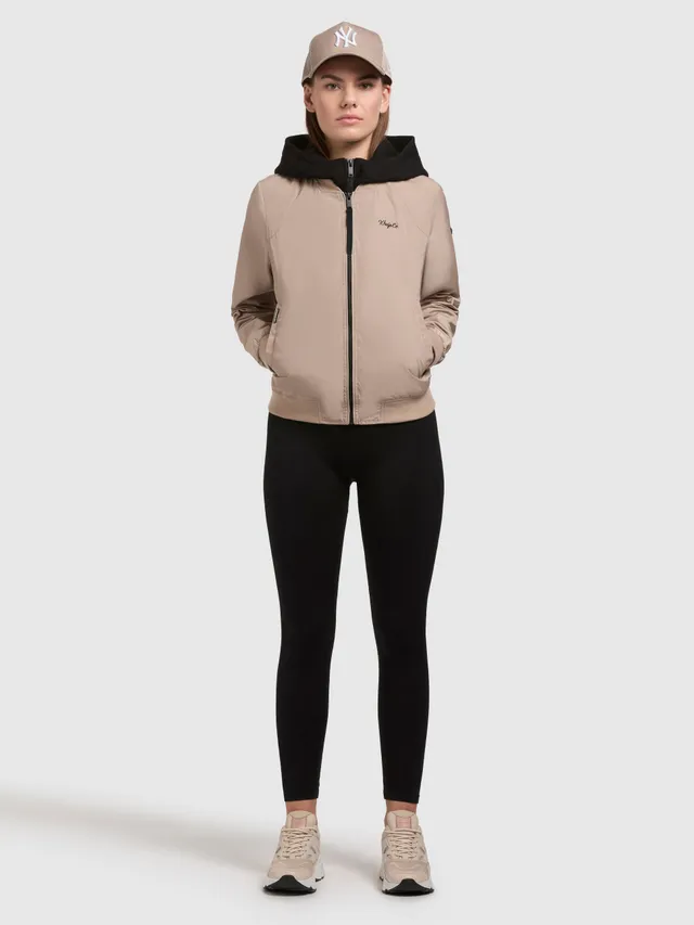 khujo-jacke-seeam-bomberjacke-beige-regular-fit image 1