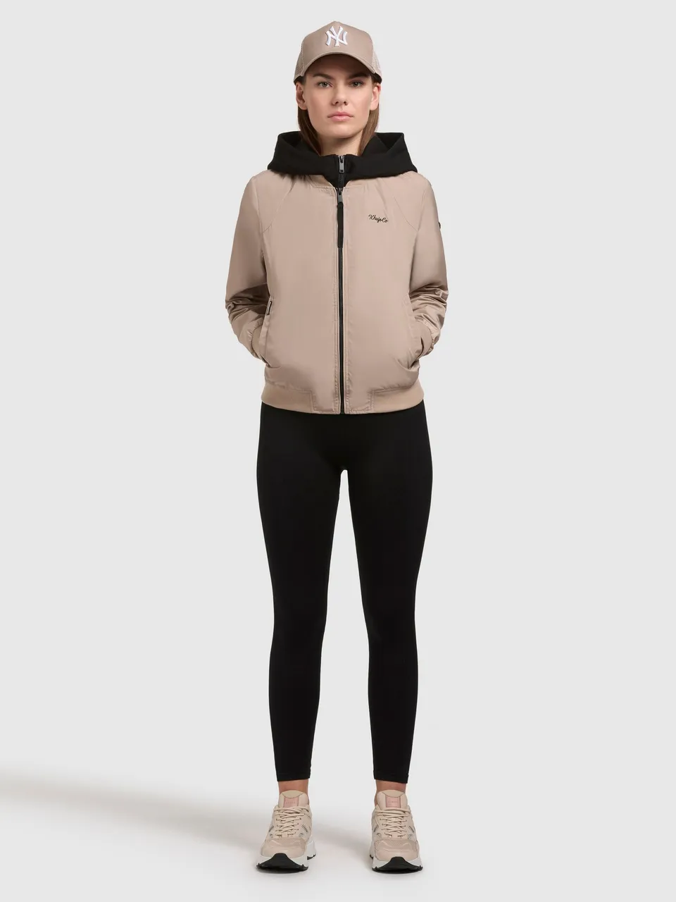 khujo-jacke-seeam-bomberjacke-beige-regular-fit image 1
