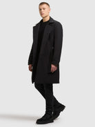 khujo-coat-tarm-black-trenchcoat-damen-mit-herausnehmbarem-steppeinsatz image 6