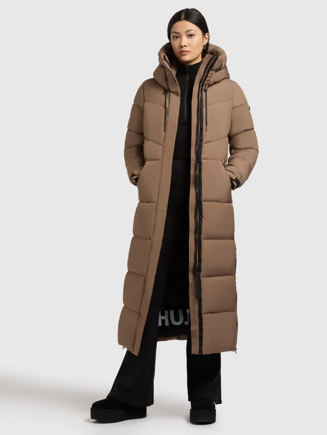 khujo-coat-shimanta5-rust-brown-damen-mantel-wadenlang-wattiert image 1