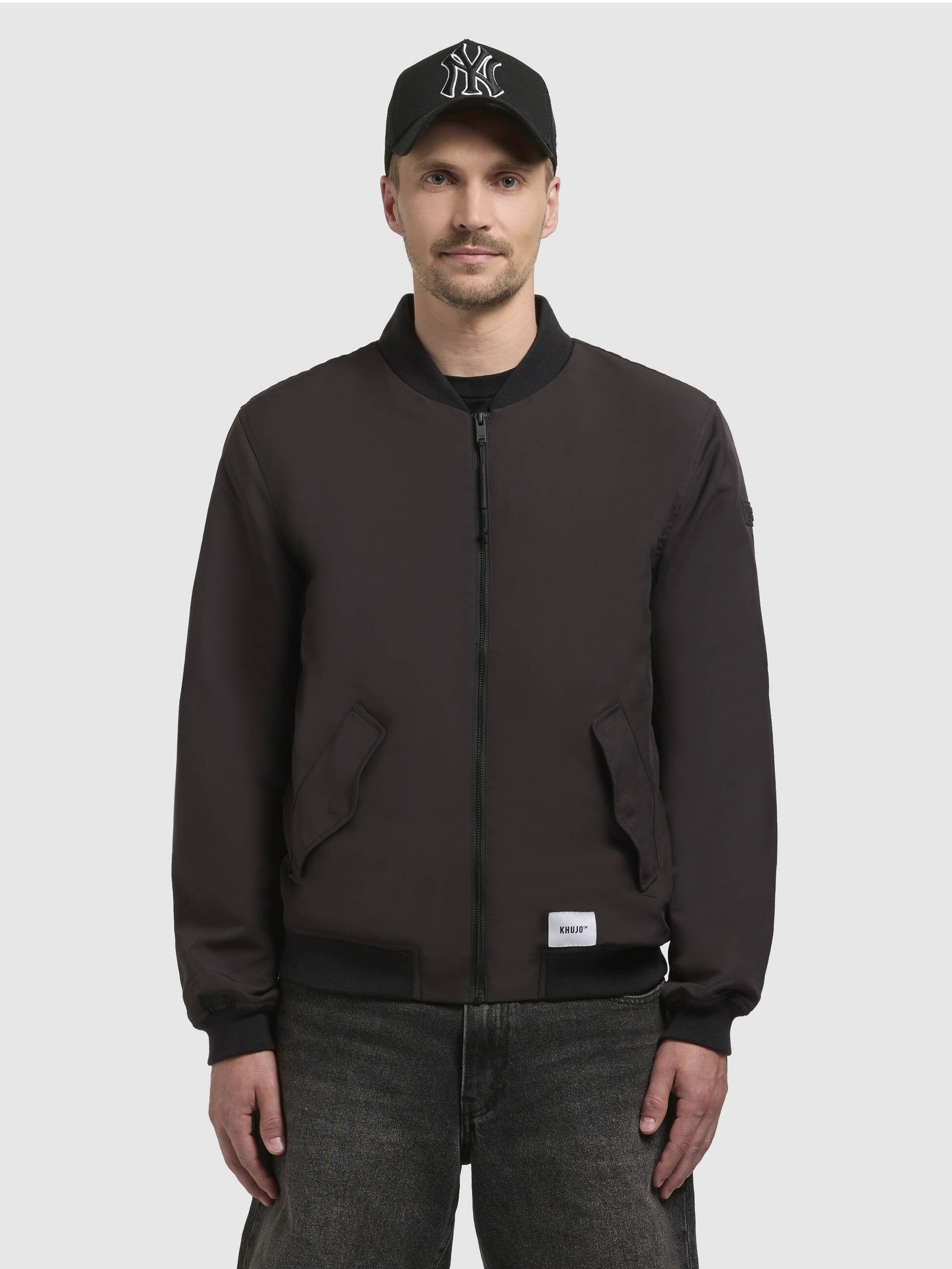 khujo-jacke-maht-schwarz-blousonjacke-im-college-stil-h-ftlang image 4