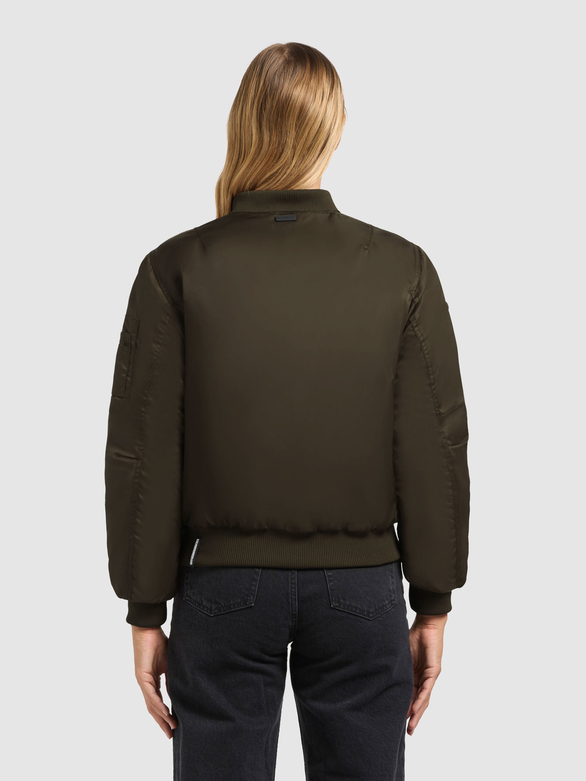 khujo-kasia-bomberjacke-damen-blouson-forest-green image 3