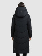 khujo-coat-trudie-port-blue-wadenlanger-damen-steppmantel image 3